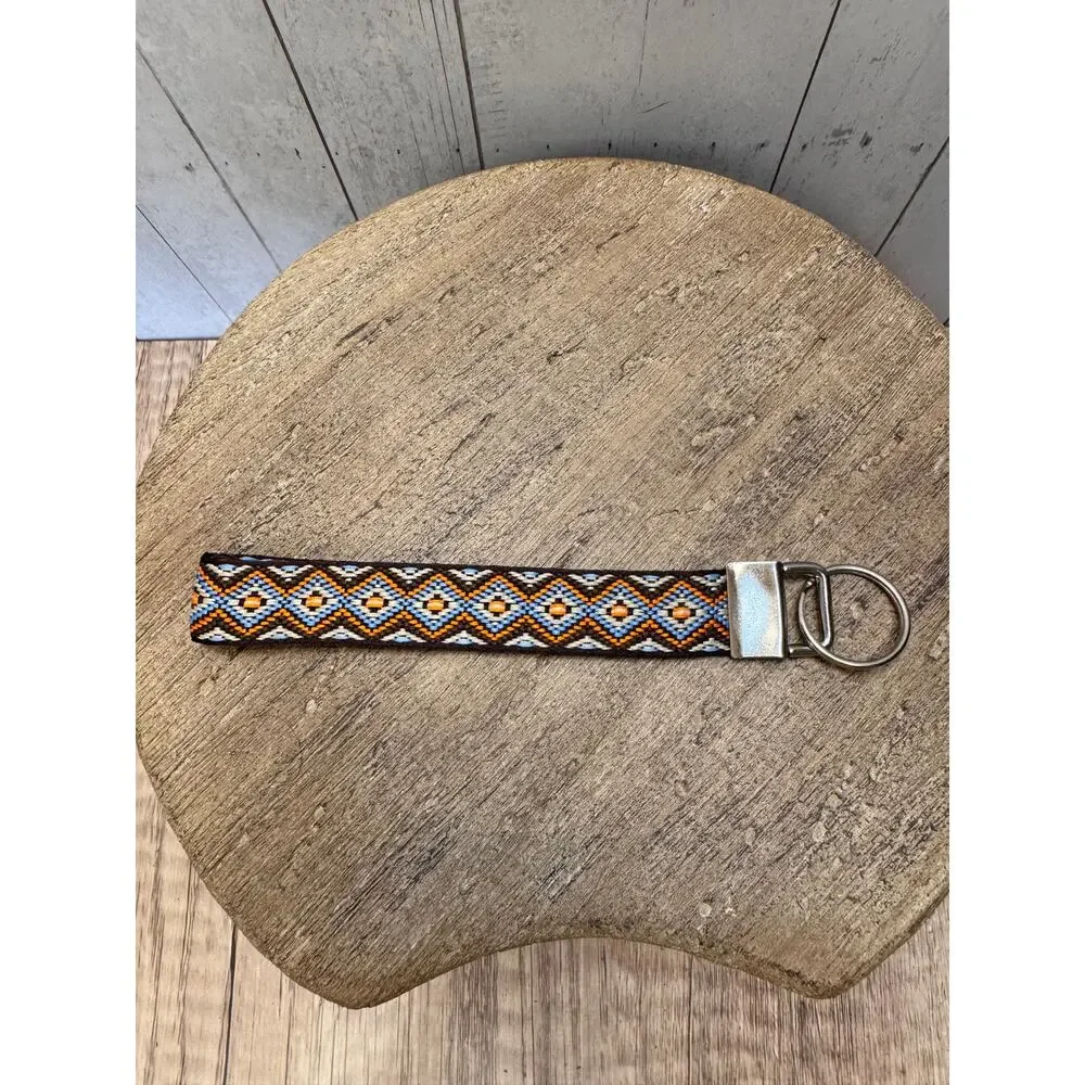 Southwest Pattern Wristlet Strap Phone Strap Keychain Keyholder